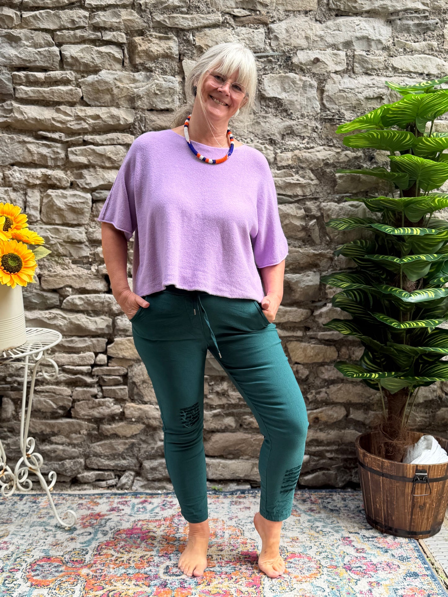 Magic Trousers/Magic Pants In Teal One Size Fits From 8-16