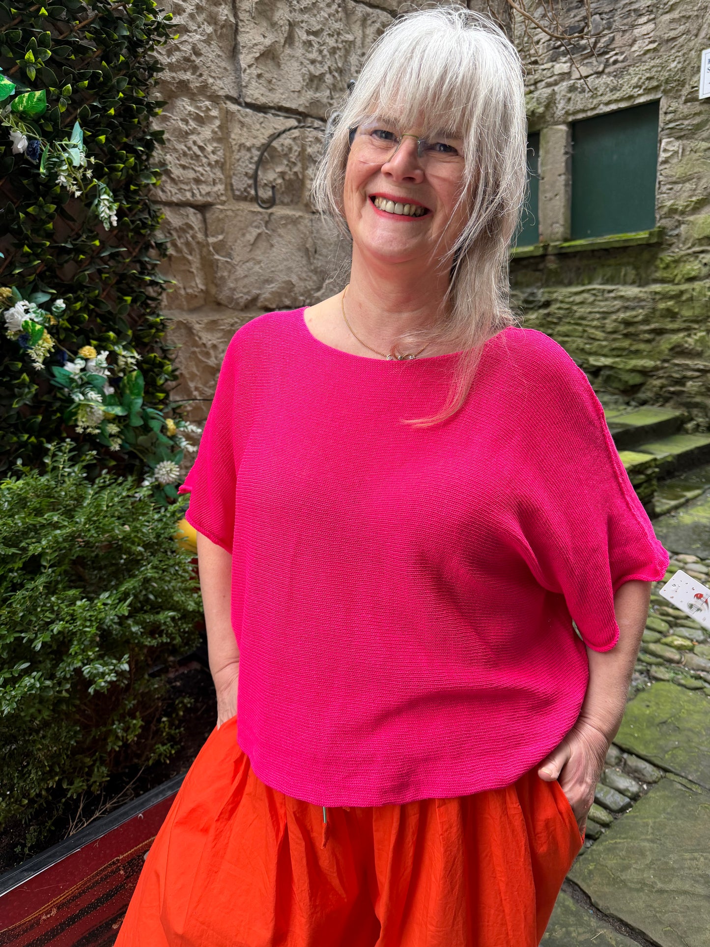 Stunning Ayana Layering Top In Fuchsia Size 10-22