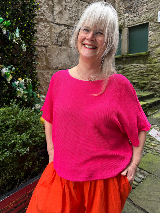 Stunning Ayana Layering Top In Fuchsia Size 10-22