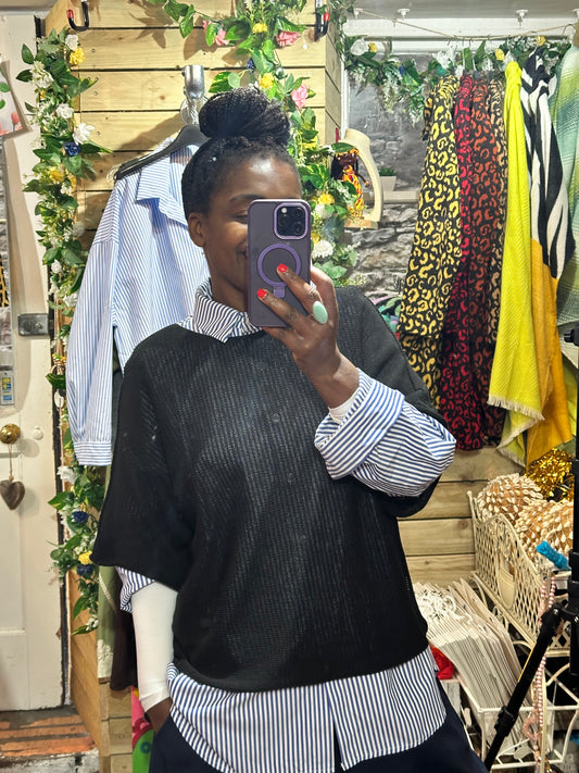Stunning Ayana Layering Top In Black Size 10-22