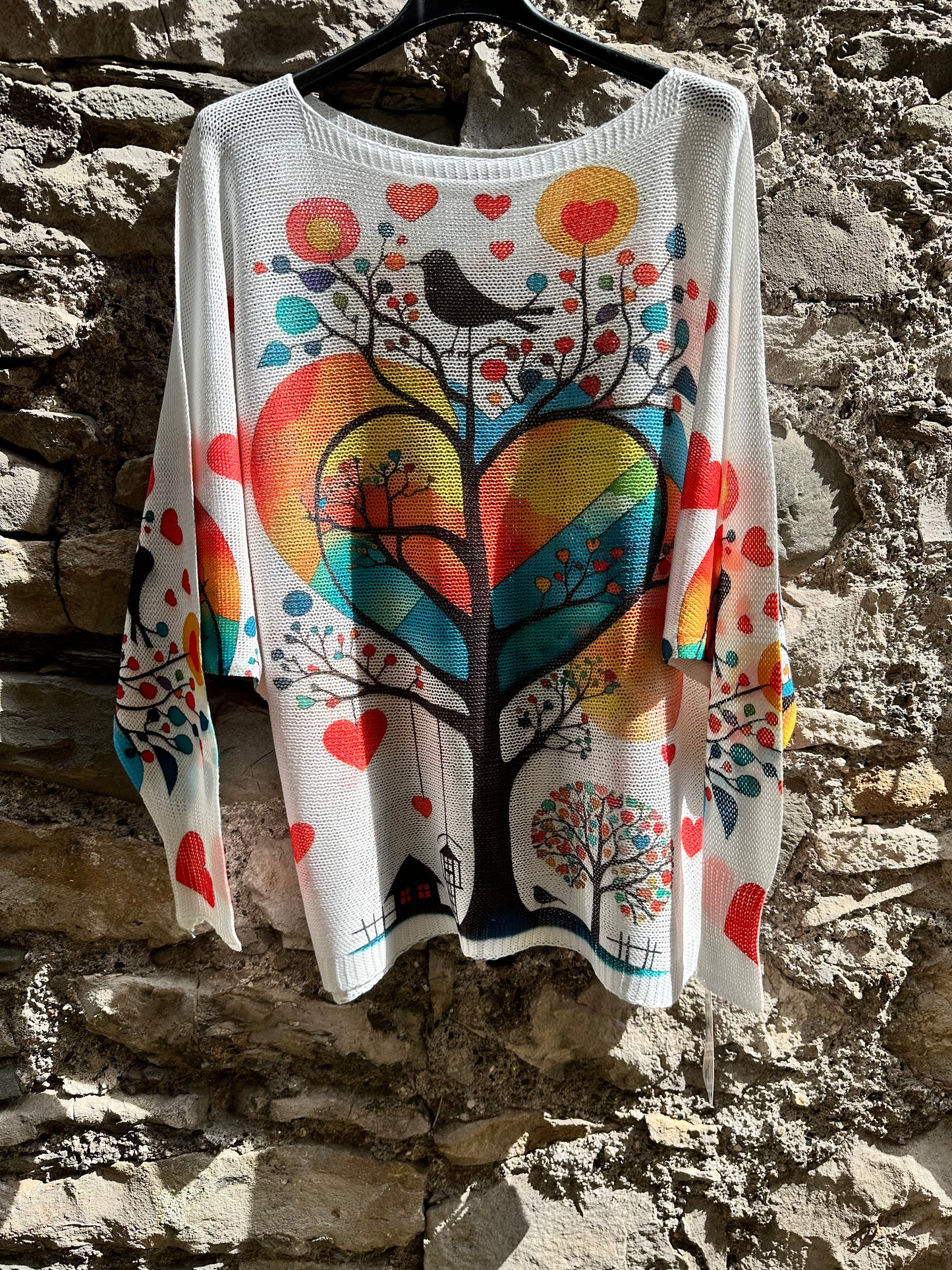 ODA Soft Knitted Tree Of Life Top Size 8-18