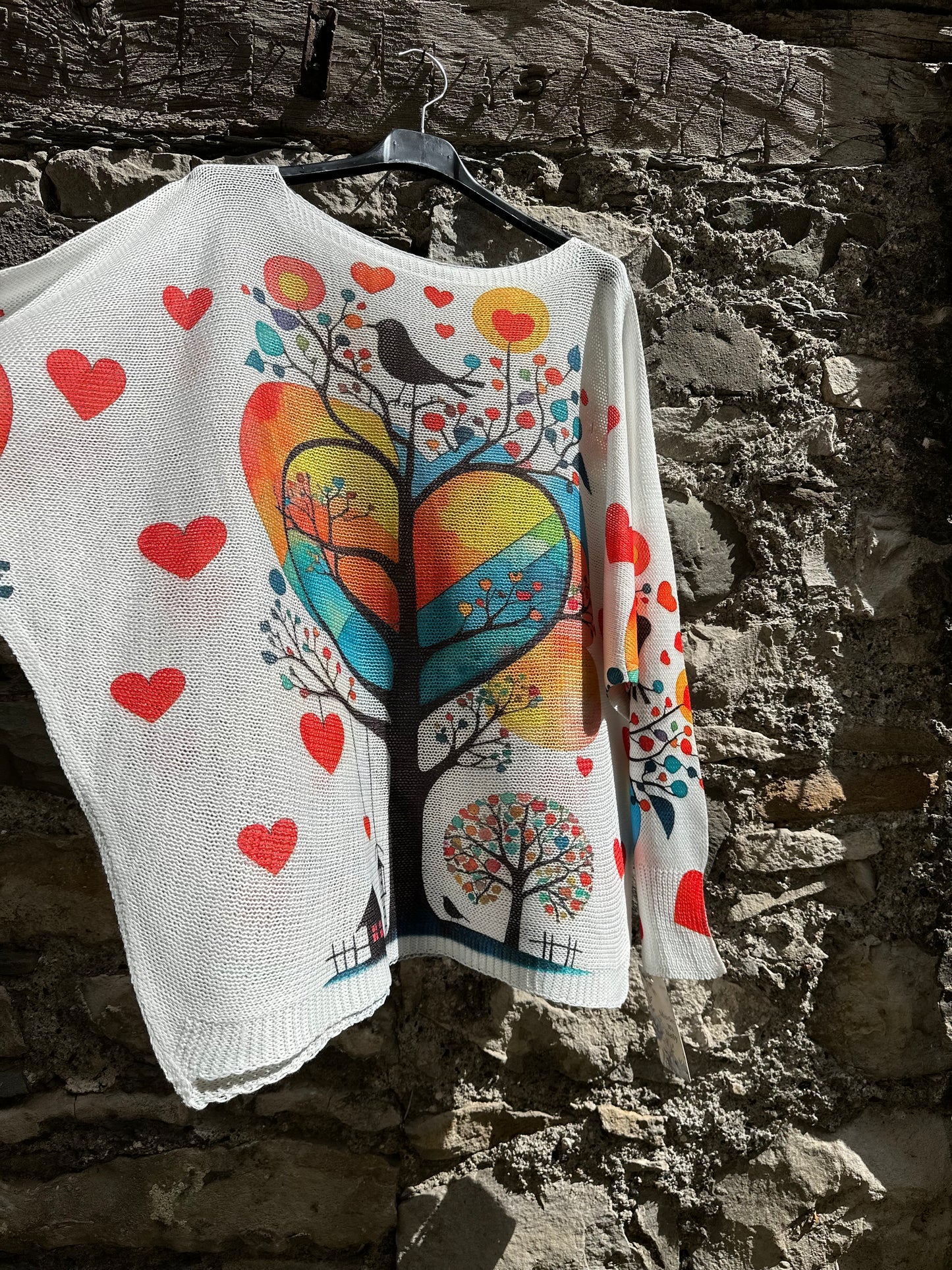 ODA Soft Knitted Tree Of Life Top Size 8-18