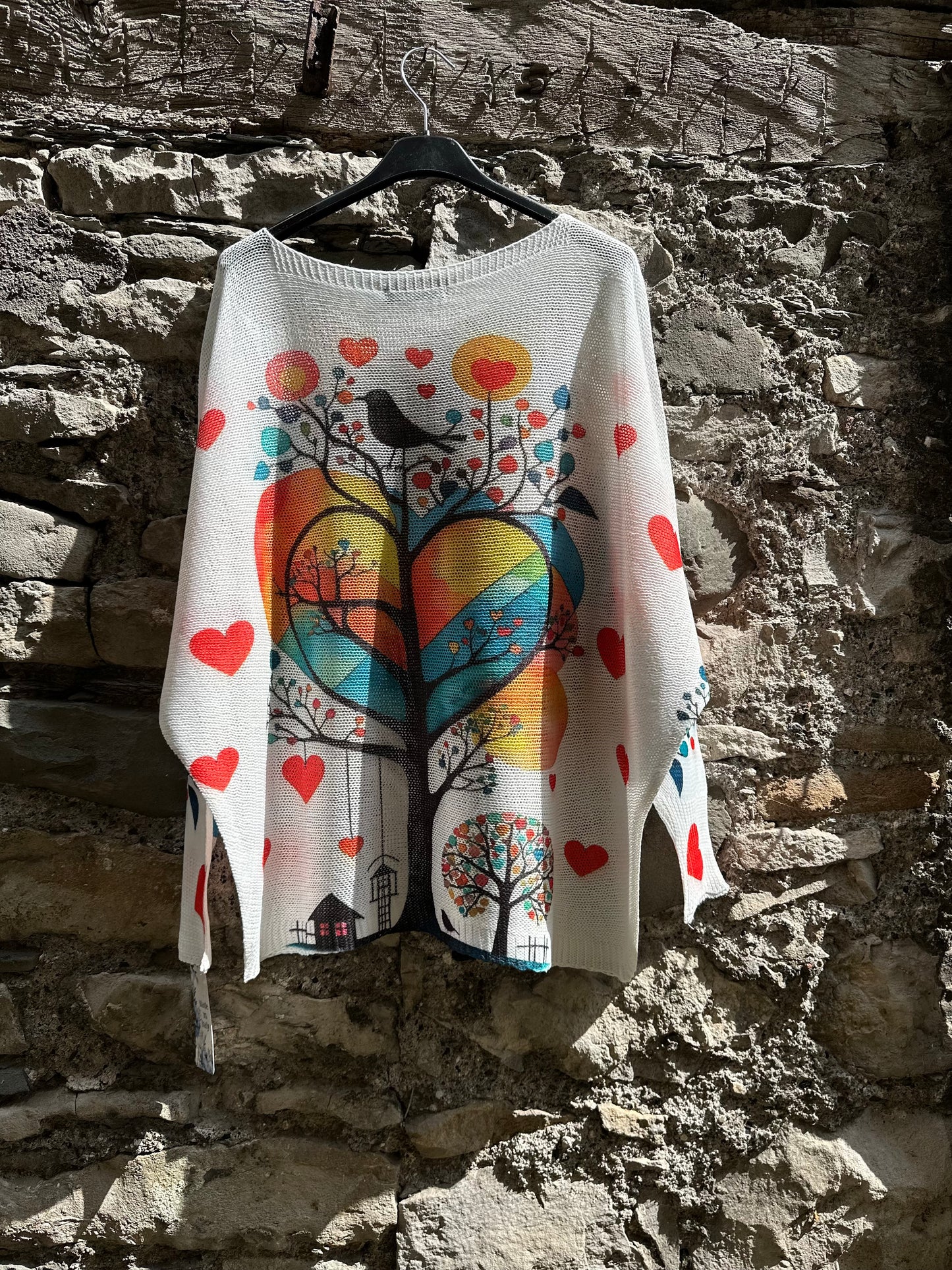 ODA Soft Knitted Tree Of Life Top Size 8-18