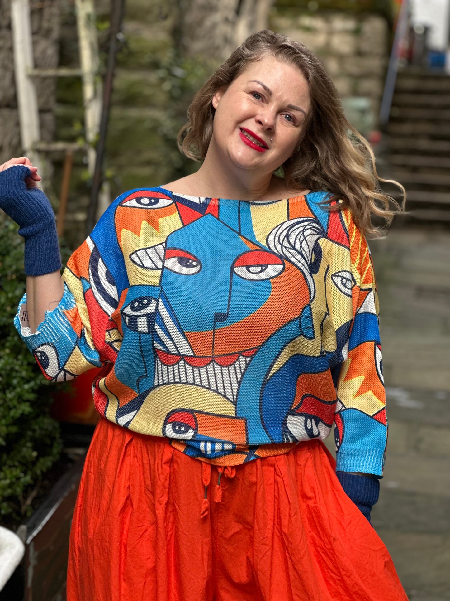 ODA Soft Knitted Top Size 8-18