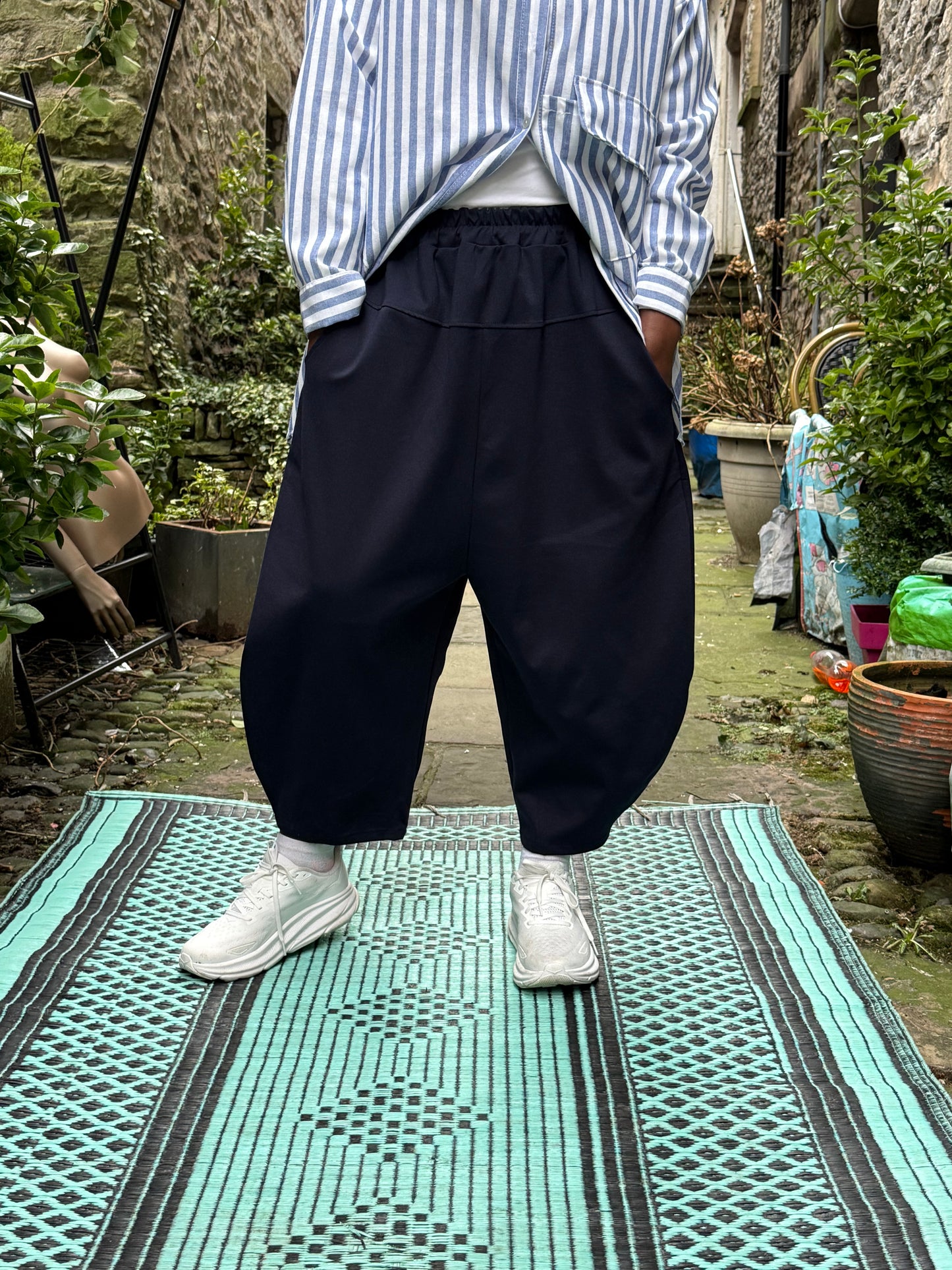 Navy Kiwaza trousers Fits Sizes 10-20
