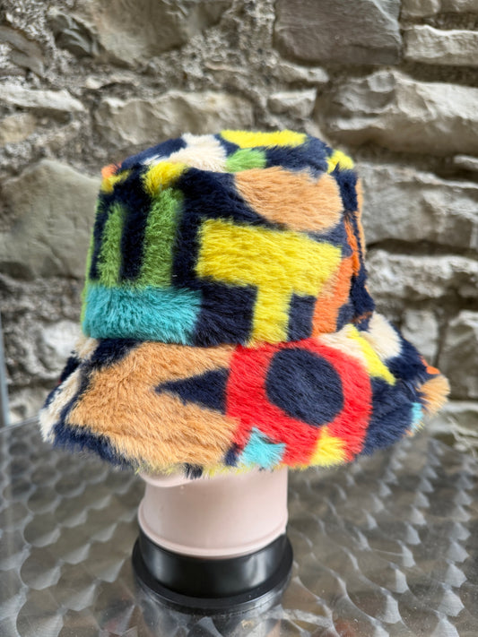 Trendy Festivals Fluffy Bucket Hat Fisherman Hat Adjustable