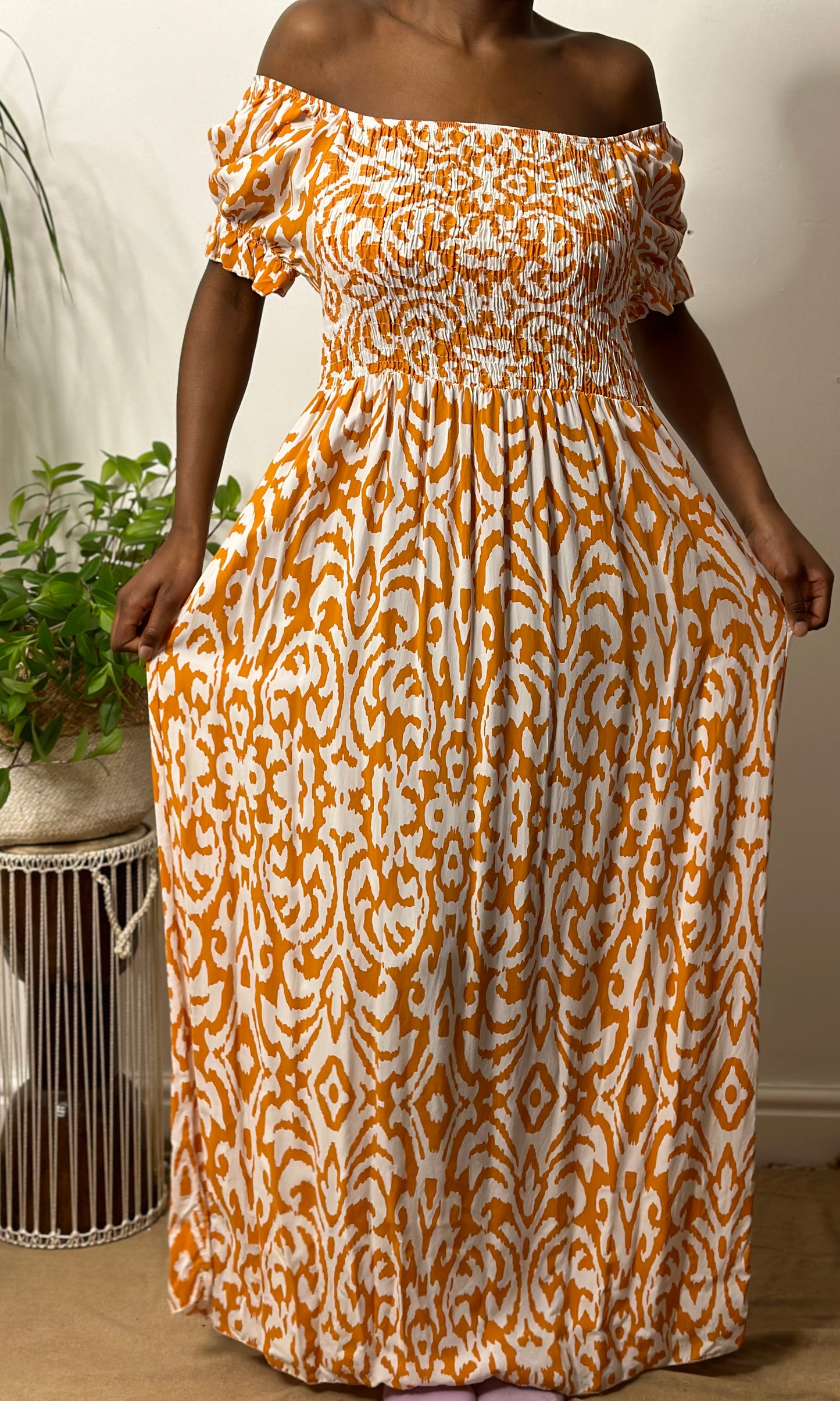 Stunning Ruched Bardot Maxi Dress Size 6-16