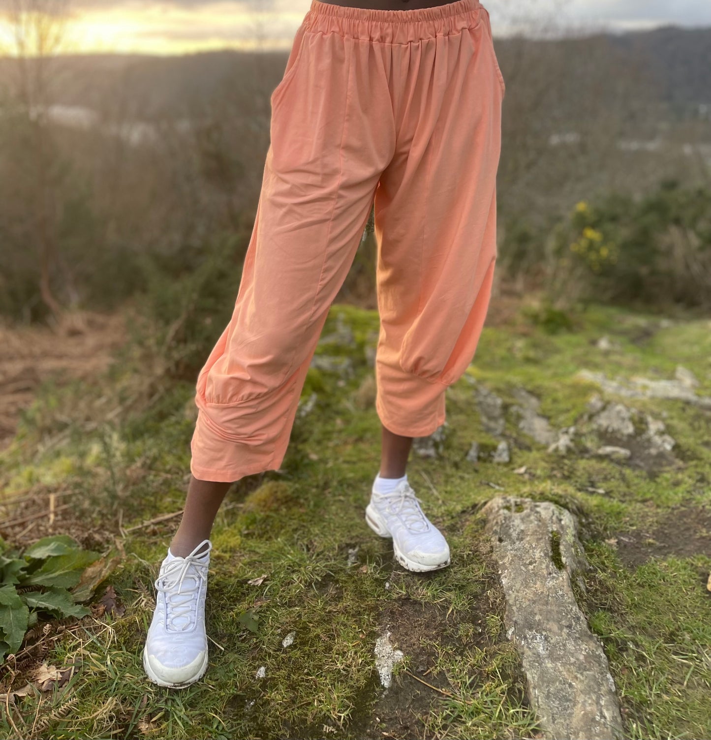 Short Length Peach Azu Trousers Fits Size 8-22