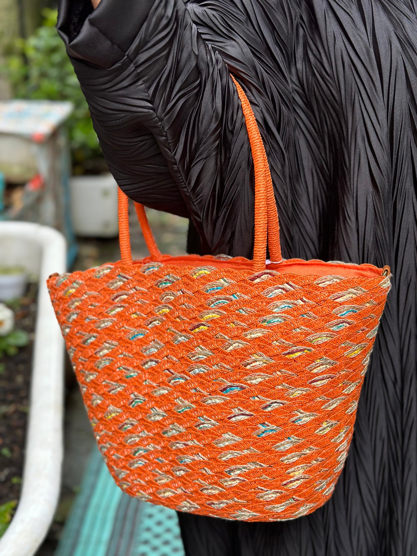 Napa Fully Lined Stone Orange Bag