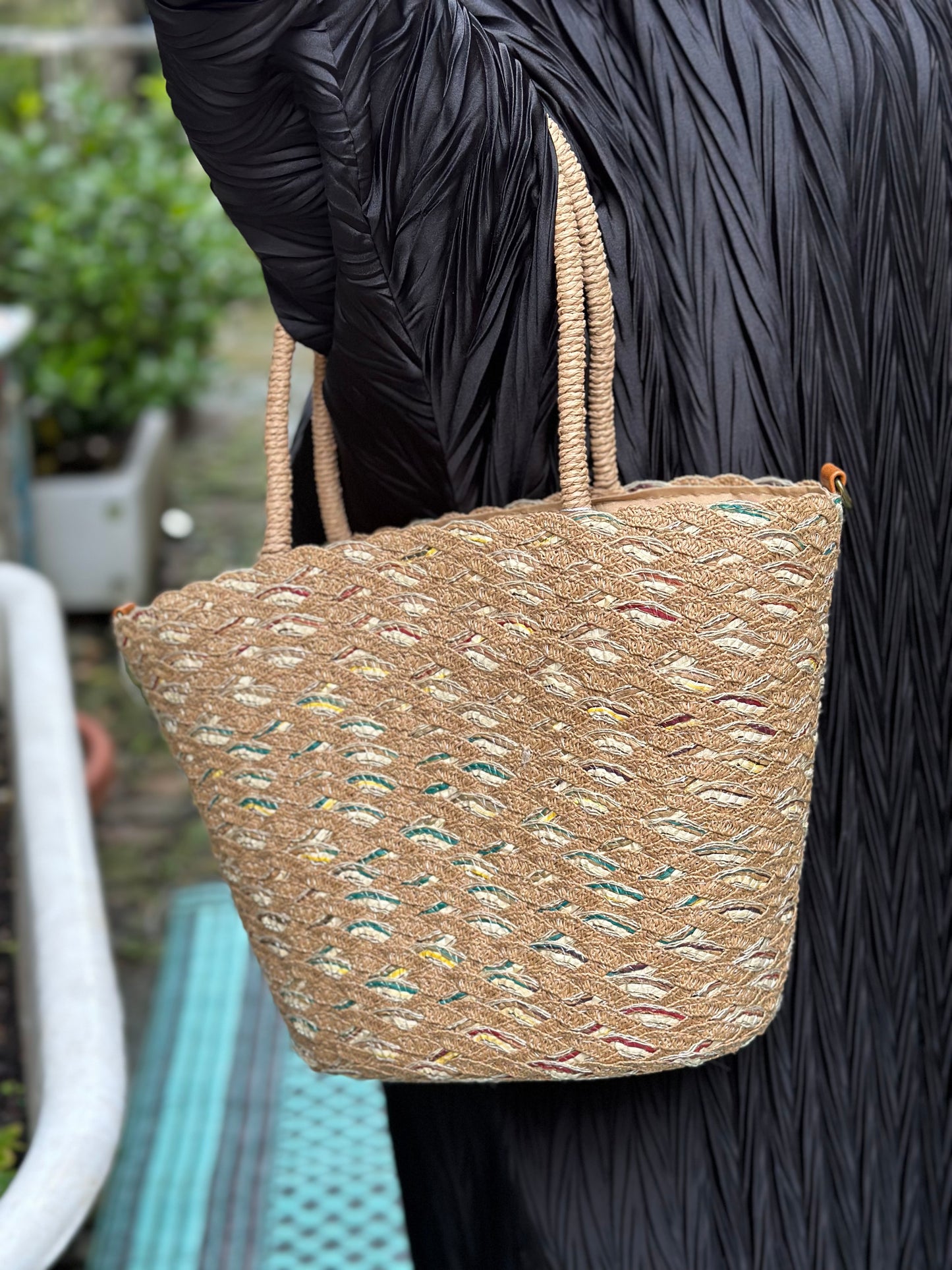 Napa Fully Lined Stone Beach Bag