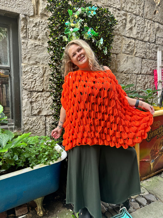 Stunning Striking knitted Maza Layering Top/ Jumper Size 8-18