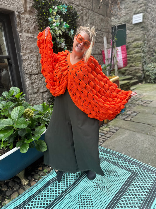 Stunning Striking knitted Maza Layering Top/Jumper Size 8-24