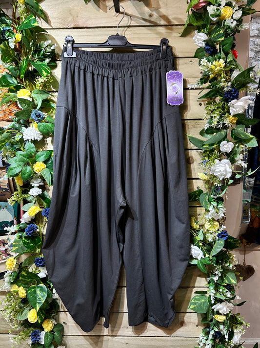 Yeba Trousers In Charcoal Grey Fits Size 12-26