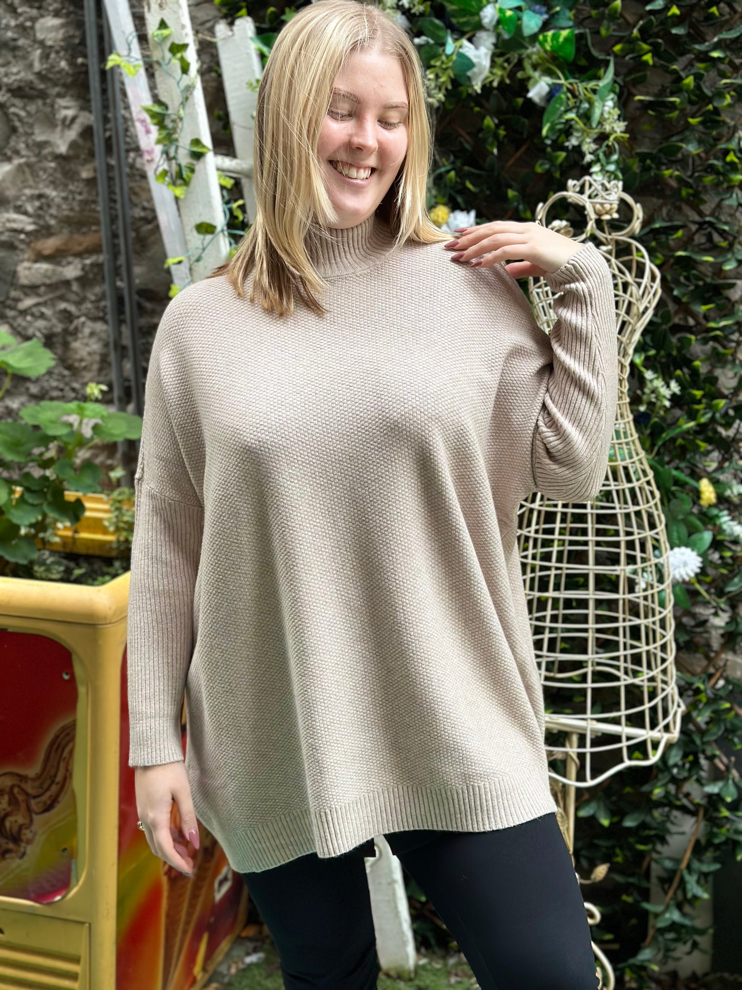 Stunning Waffle Jumper Fits Size 10-20