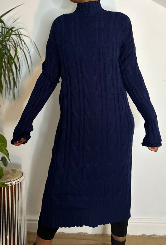 Made In Italy Navy Inka Jumper Dress Size 10-18