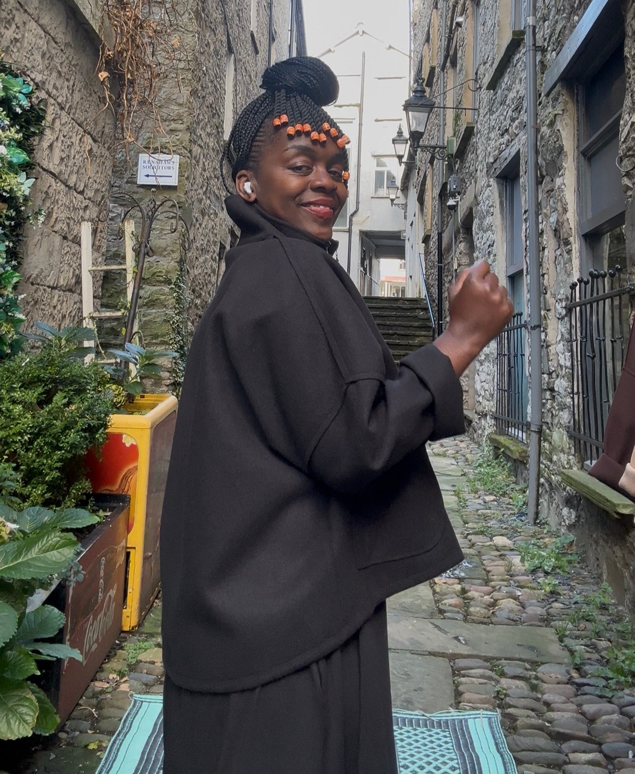 Stunning Double Zip Jacket In Black Colour Size 8-18