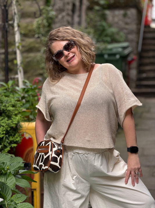 Stunning Ayana Layering Top Size 10-22 In Beige