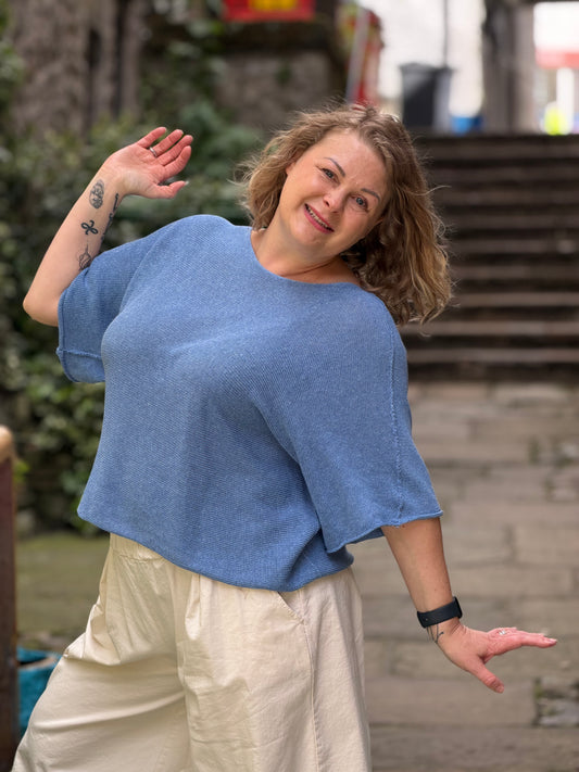 Stunning Ayana Layering Top Size 10-22 In Denim