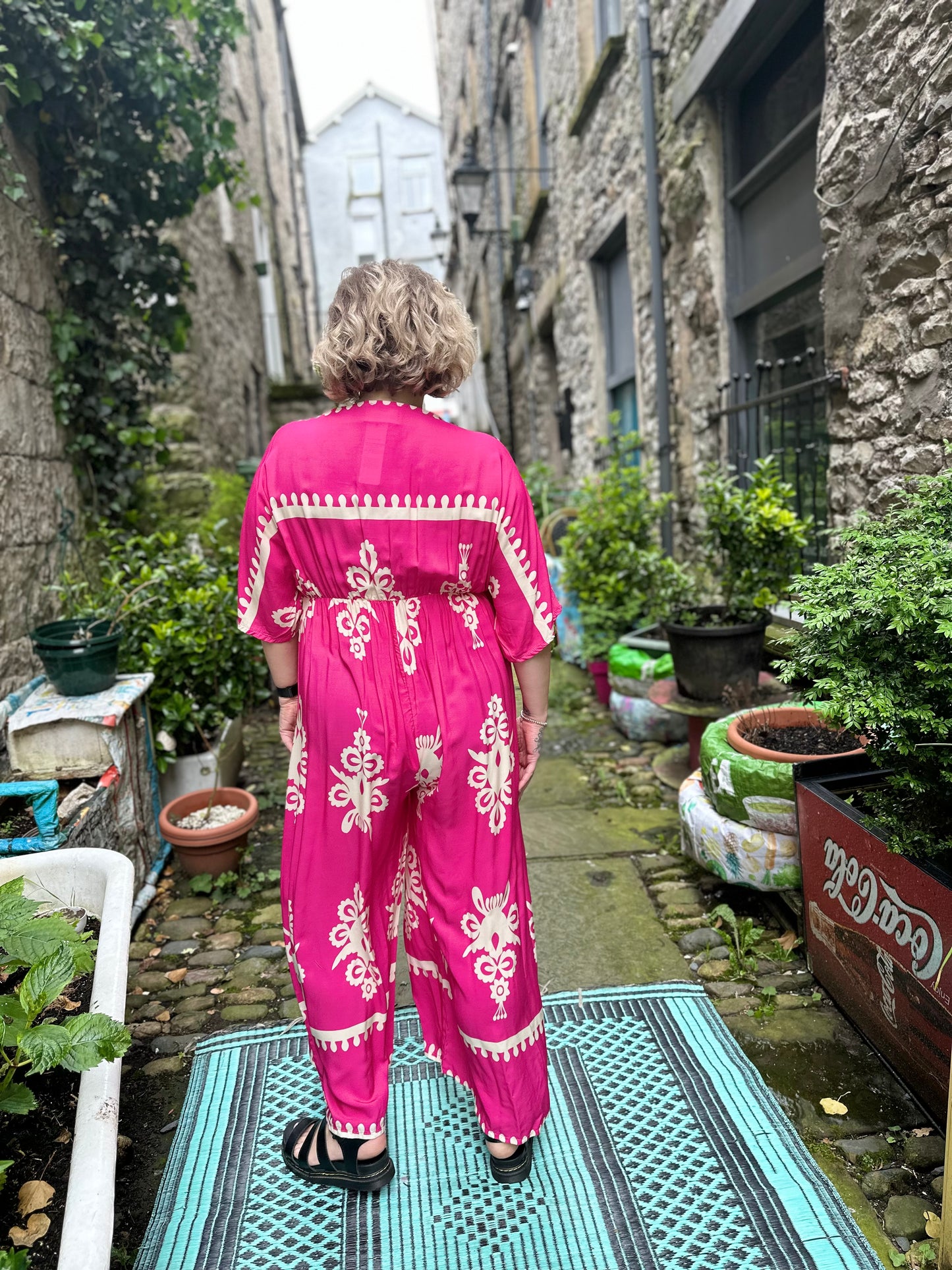 Fabulous Pink Aja Jumpsuit Fits Size 8-18