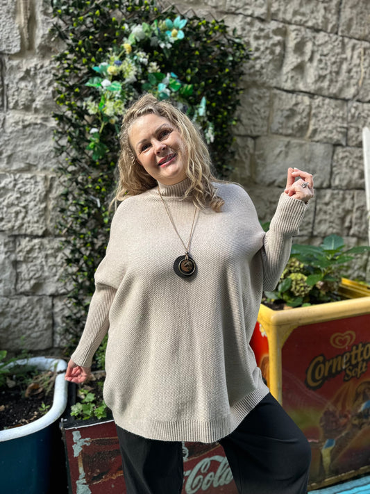 Stunning Waffle Jumper Fits Size 10-20