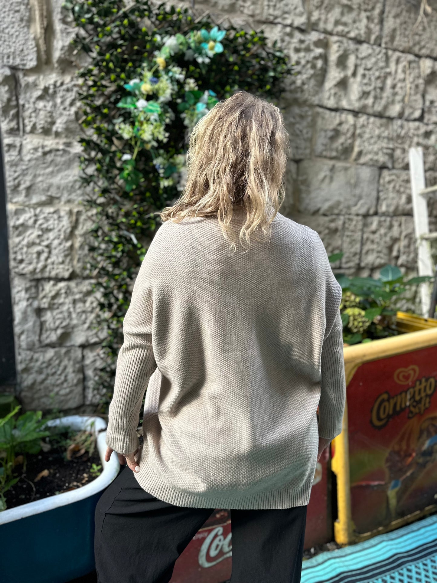 Stunning Waffle Jumper Fits Size 10-20