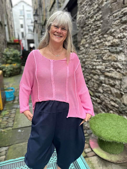 Kouma knit Layering In Pink Top/Jumper Fits Size 8-22