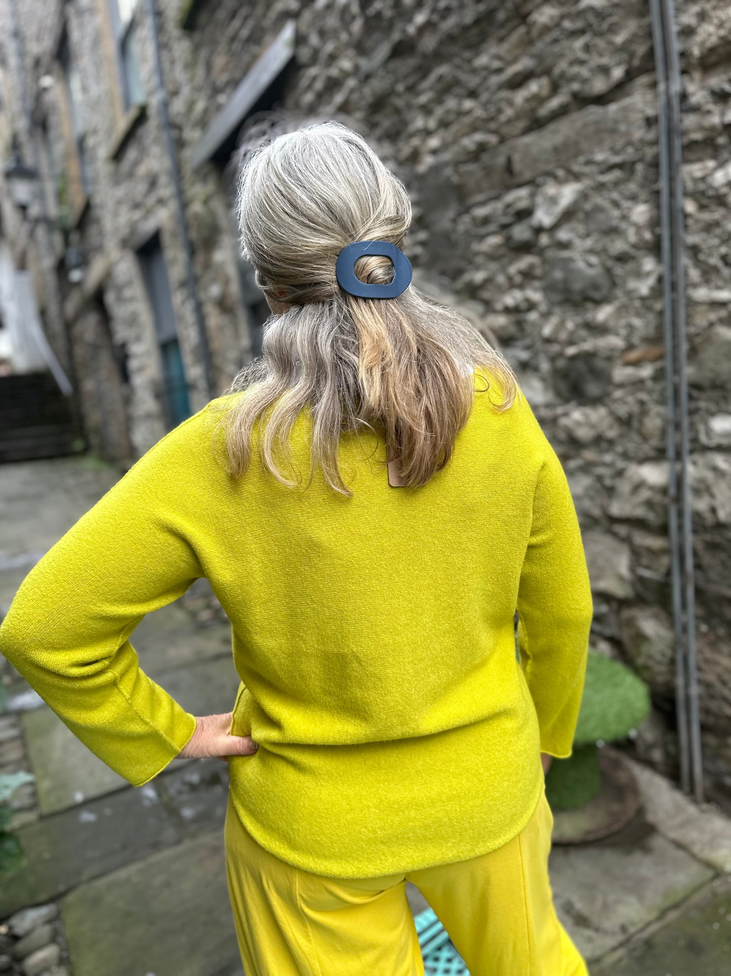 Stunning Ayana knitted Jumper In Citrus Lemon Colour Size 8-18