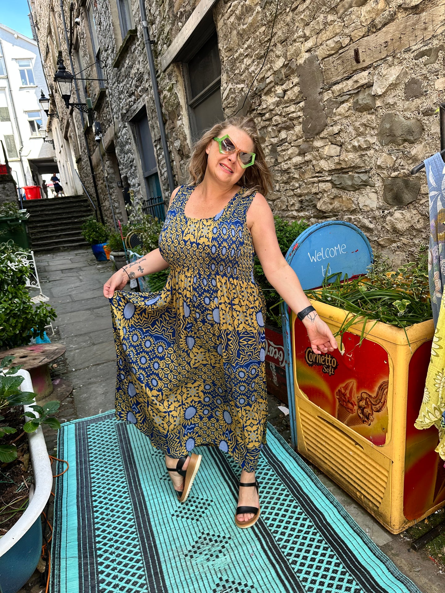 Stunning Tenda Ruched Dress Fits up to Size 26
