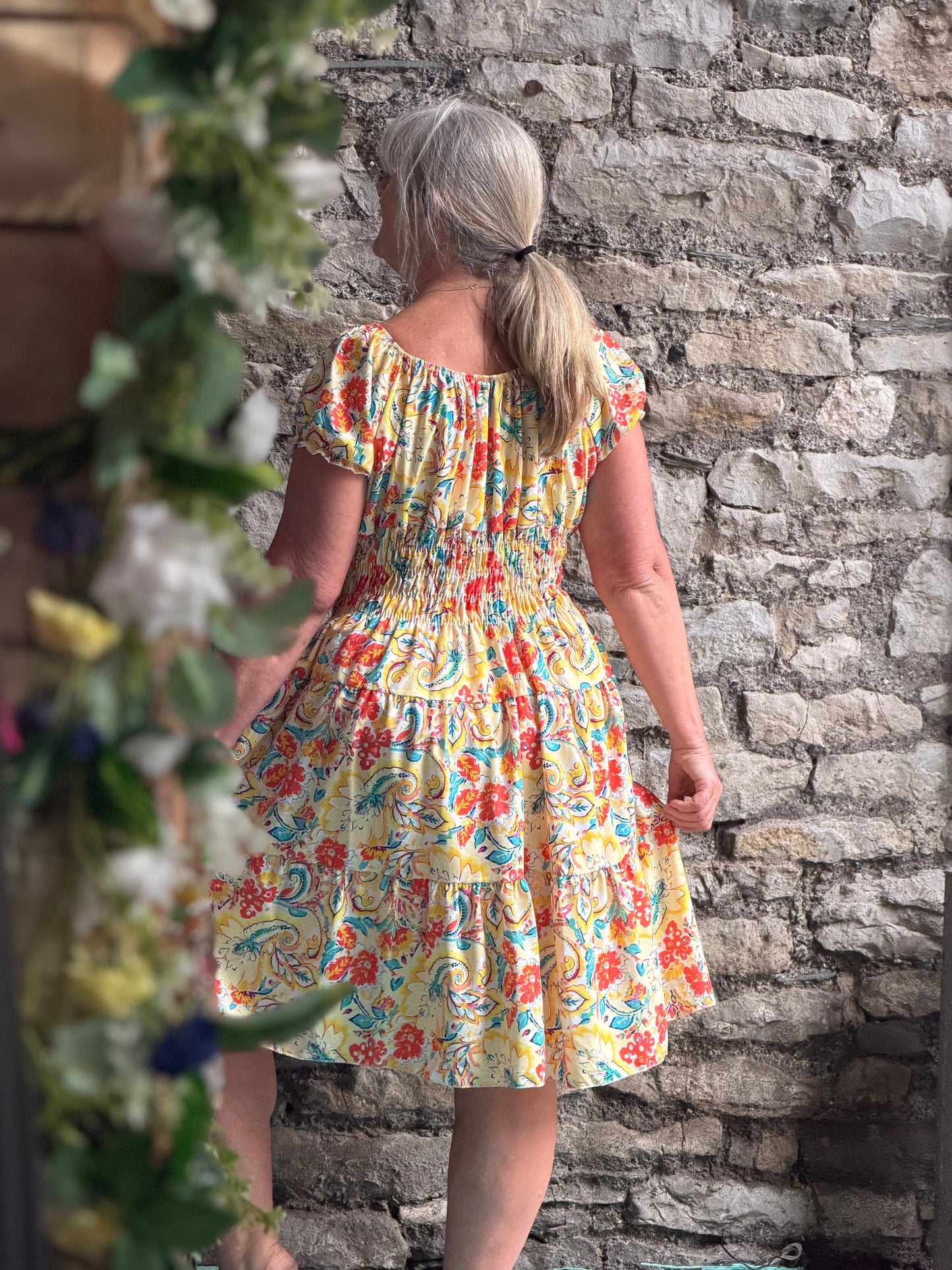 Stunning Atta Dress In Midi Length Fits Size 8-20