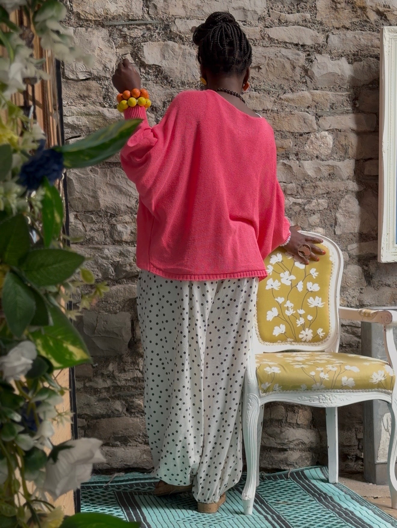 Stunning Cross-Over Front Layering Amina Top In Strawberry Pink Size 10-24