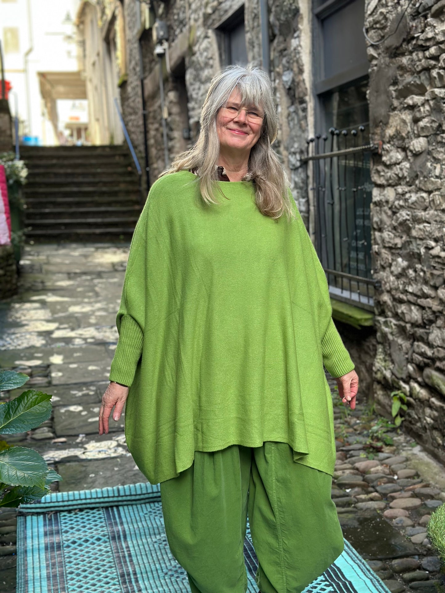 Stunning  Avocado Green Bella Jumper Fits Size 10-26