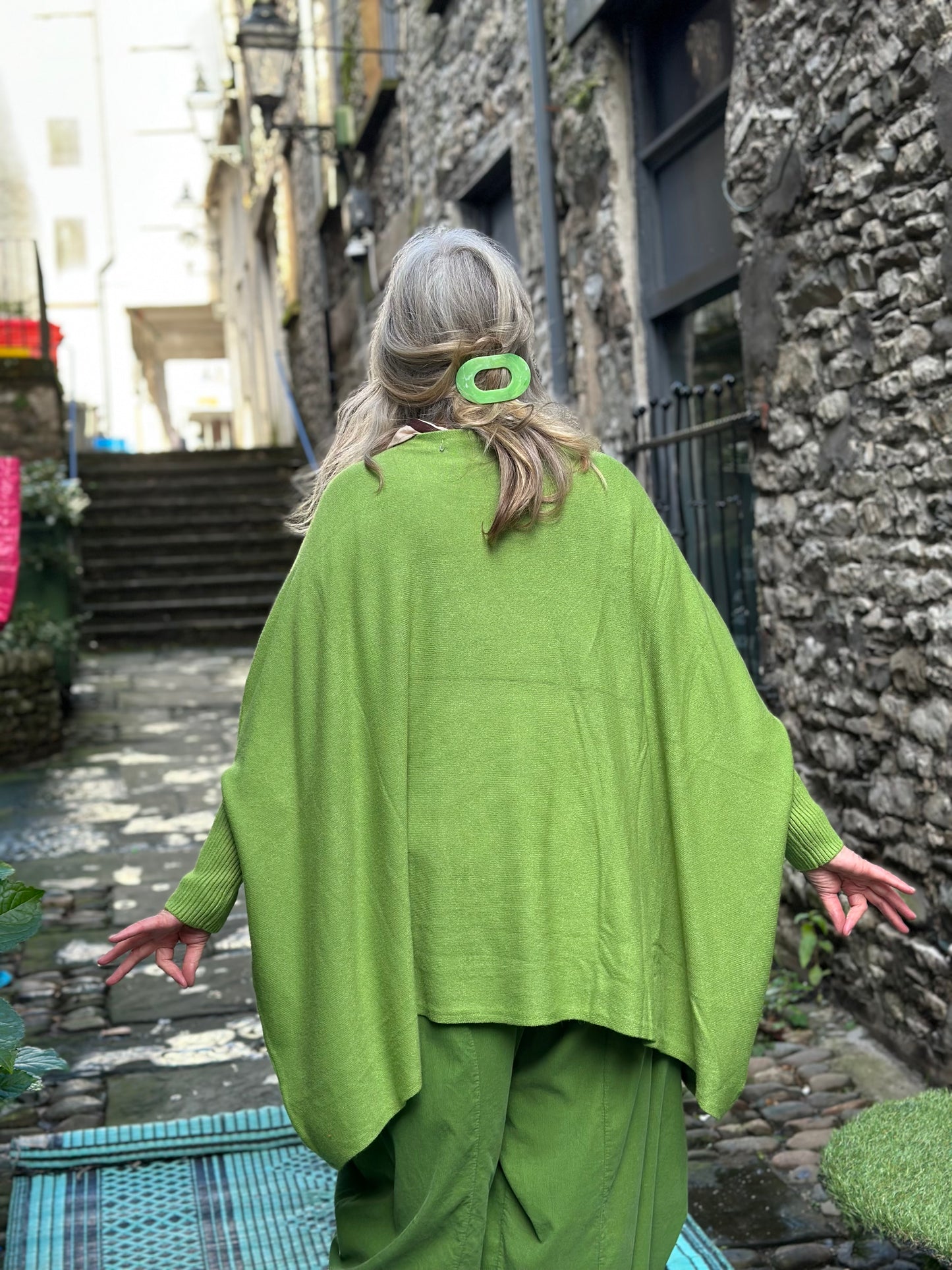 Stunning  Avocado Green Bella Jumper Fits Size 10-26