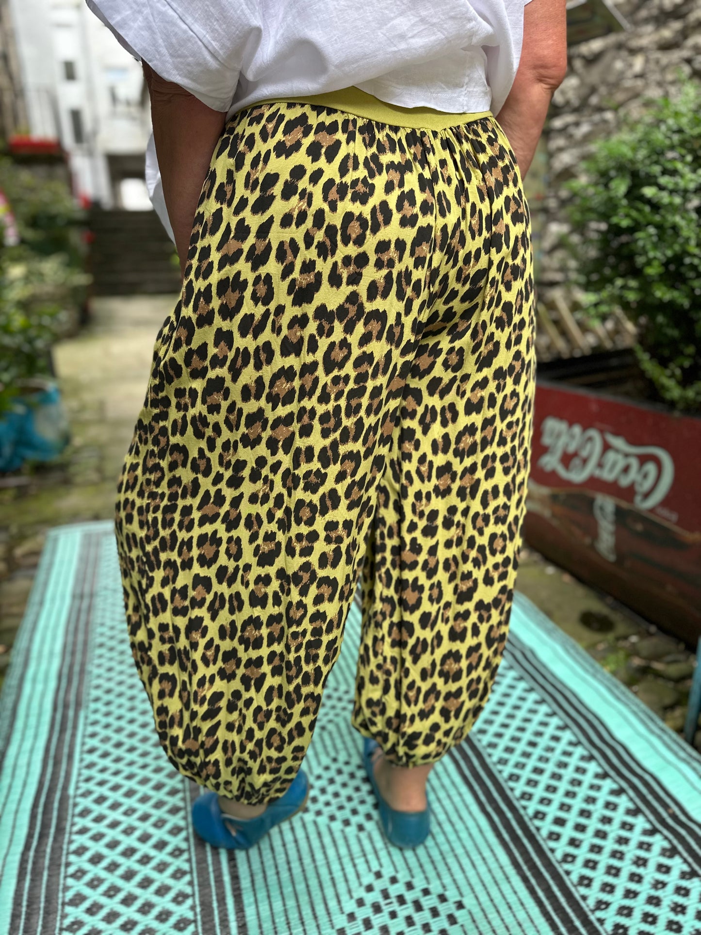 Harem Animal Print Yoga Trousers One Size Fits UK 10-22