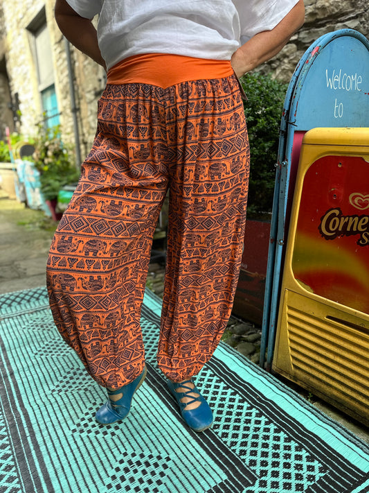 Harem Elephant Yoga Trousers One Size Fits UK 10-22