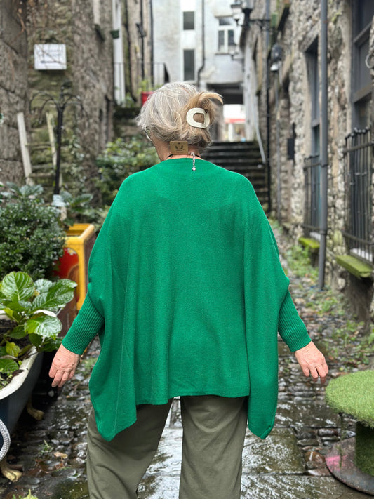 Stunning Christmas Green Bella Star Jumper Fits Size 10-26