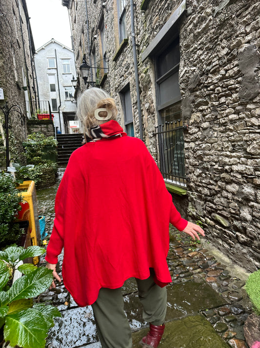 Stunning Red Bella Jumper Fits Size 10-26