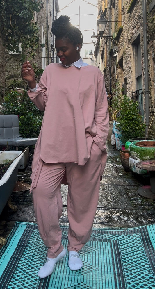 Made In Italy Pink Azu Lounge Set Fits Size 10-20