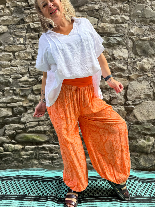 Printed Harem Yoga Trousers One Size Fits UK 10-22