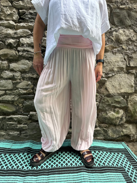 Pink Harem Yoga Trousers One Size Fits UK 10-22