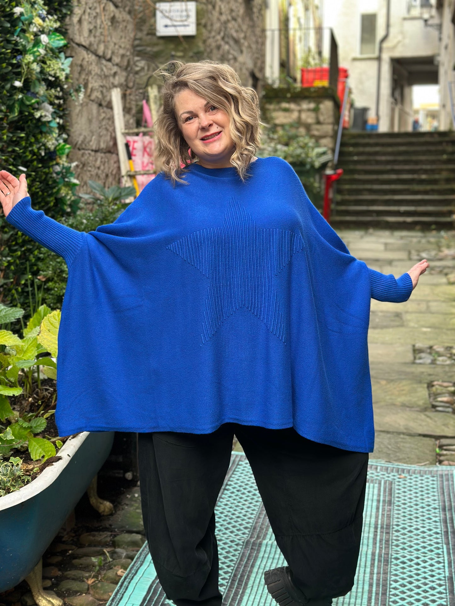 Stunning Cobalt Blue Bella Star Jumper Fits Size 10-26