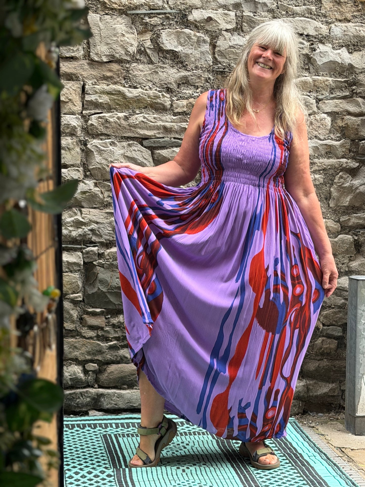 Stunning Tenda Ruched Dress Fits up to Size 26