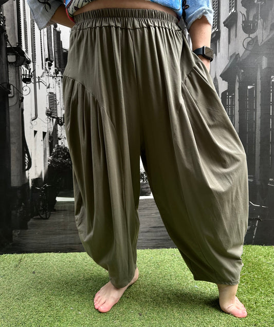 Yeba Trousers In Khaki Fits Size 12-26