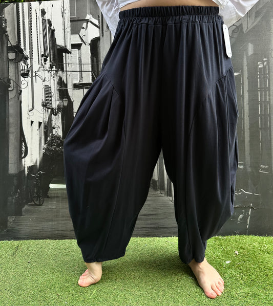 Yeba Trousers In Navy Fits Size 12-26